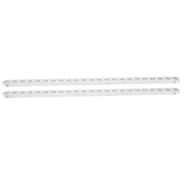 2 stk. 23 Hull Aluminium Flat Beam Robot Tilbehør 4 x 8 x 184mm 3102-0023-0184