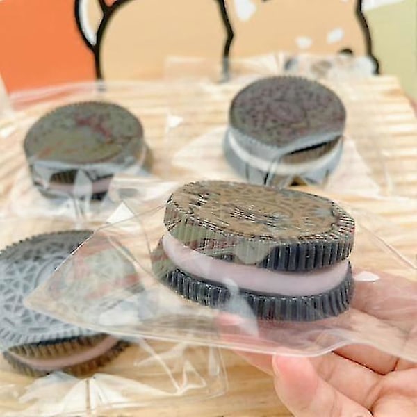 2st Chokladkaka Squeeze Leksak Långsam Återhämtning TPR Stress Relief Portabel B