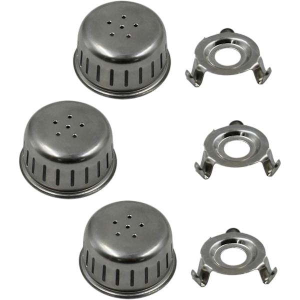 3 Par 2i1 Aluminium Trykkoger Relief Jigger Ventil Reservedel Rustfrit Stål
