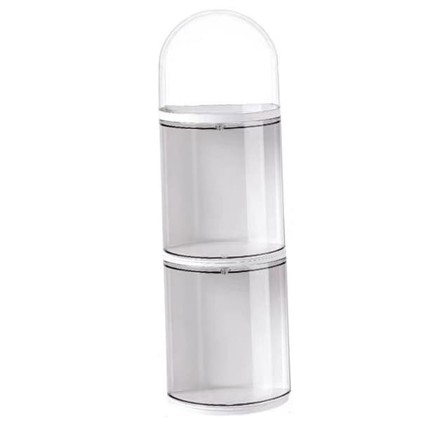 Figur Förvaringslåda Transparent Väggmonterad Dockfigur Displaylåda Utställningslåda 3 Lager 11x35.5cm