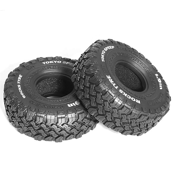 4 stk. 1,9 tommer 116 mm gummidekk for 1/10 Rock Track Redcat Scx10 Ii
