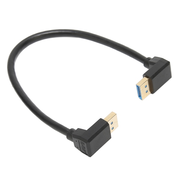 Displayport 1.4 Kaapeli 8K/60Hz 90 astetta kulmassa uros-uros 32.4Gbps nopea turvallinen vakaa oikeankulmainen näyttöportti