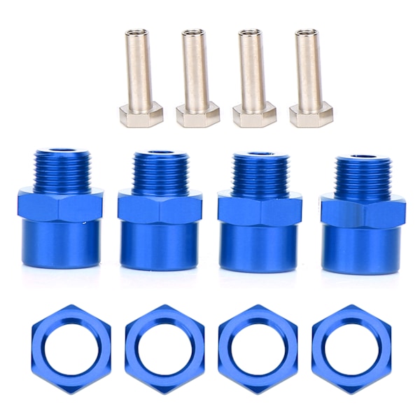 RC-bil 12 mm till 17 mm hjulnavskonverteringsadaptertillbehör för Sakura D4 HSP 94123 1/10 bilBlå