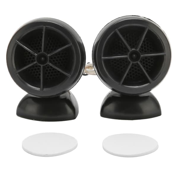 2st Dome Tweeter 1200W Högtalare Hög Känslighet Universal för Bil Audio System Svart