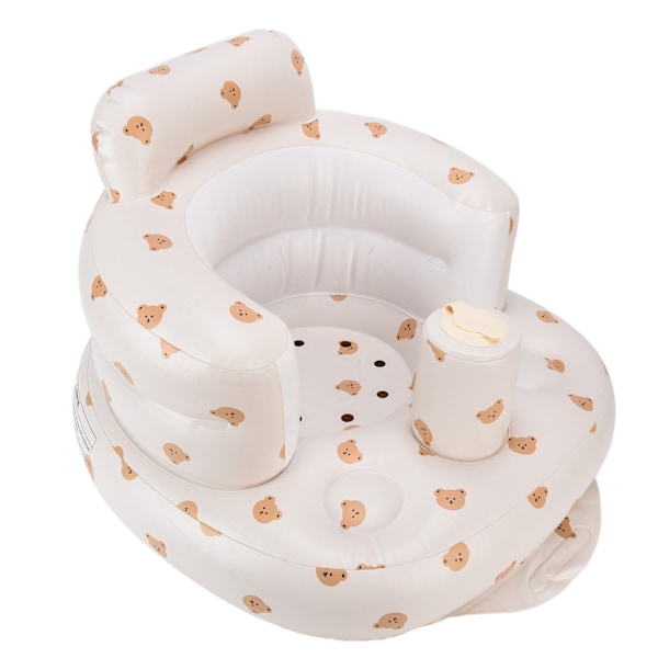 Multifunksjonell baby PVC oppblåsbar ryggbeskyttelse bad sofa læring spise middag stol#3