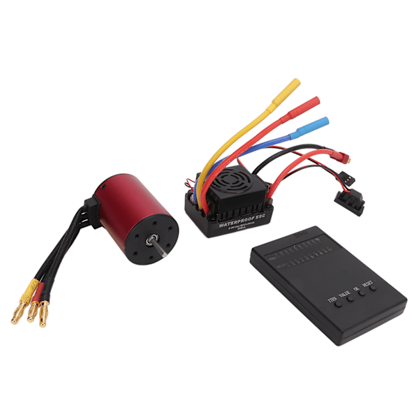 S3650 2300KV Vattentät Borstlös Motor 60A RC Borstlös ESC Programmeringskort Kit för 1/10 Fjärrkontrollbil