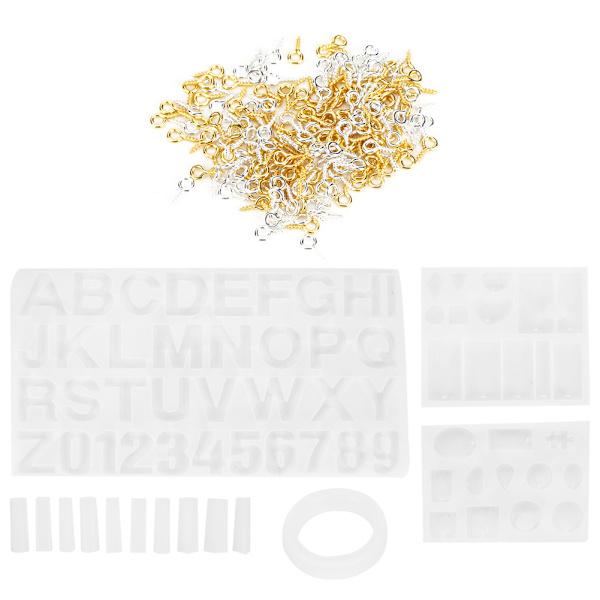 214 st/set örhänge berlock gjutform kit silikon gjutformar set DIY smycken hantverk tillbehör83056