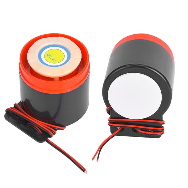 DC 24V 110dB Aktiv Buzzer Alarm Beeper med ledning til DIY elektronik