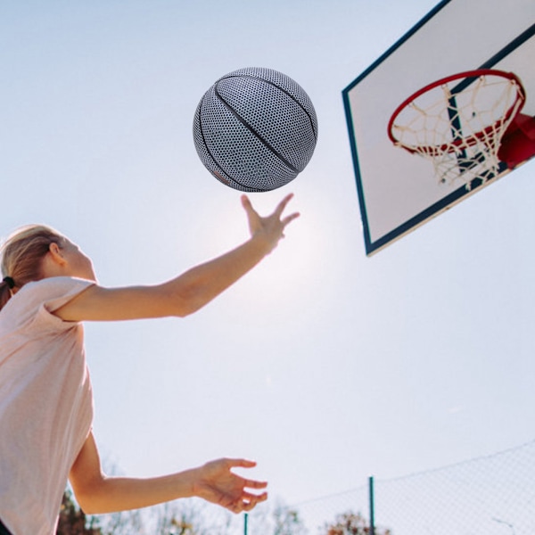 NO.7 Hållbar Ljusstark Basketboll för Vuxna med Speciellt Mönster för Inomhus/Utomhus Vuxen NO.7 Basketboll