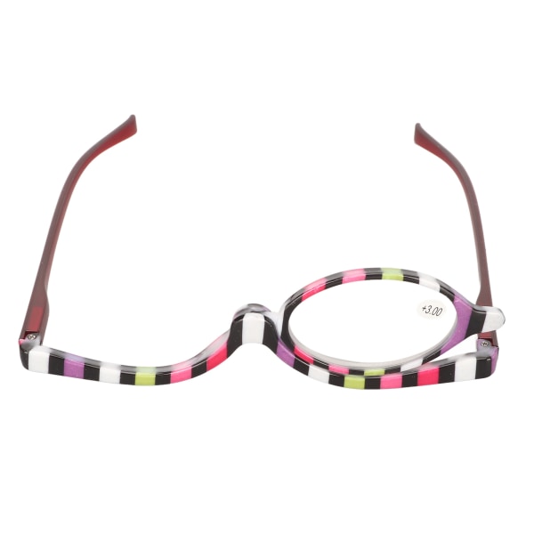 Kosmetiske briller Roterende forstørrelsesglas Makeup Læsebriller til Performance Party +3,00