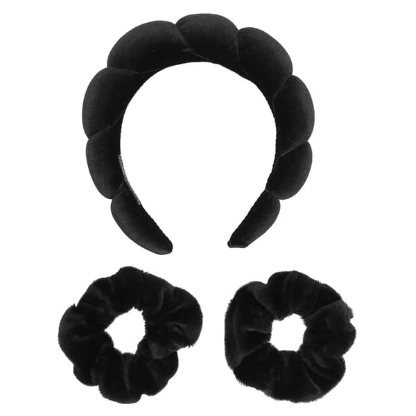 Ansiktsvask Pannebånd 2 stk Armbånd Mykt Polyester Håndledd Vaskebånd Hårbåndsett