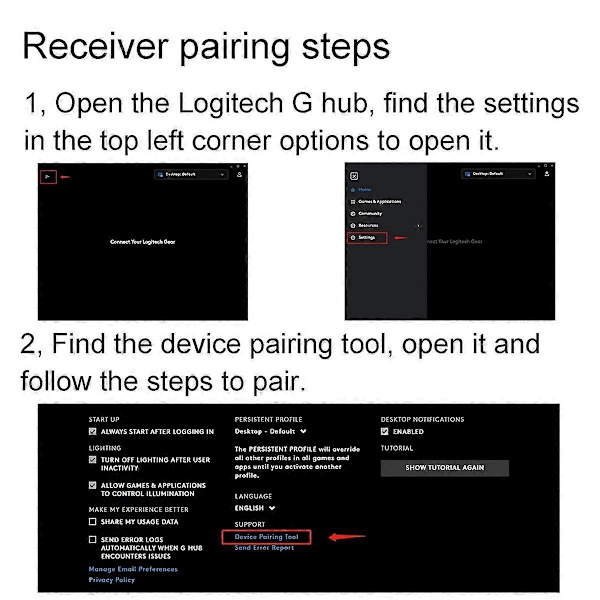 USB Dongle Musmottaker Adapter Erstatning