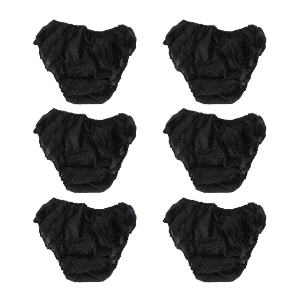 50 kpl kertakäyttöisiä alushousuja, musta one size, joka sopii useimpiin kannettaviin matka-alusvaatteisiin ulkomatkailuhotelliin