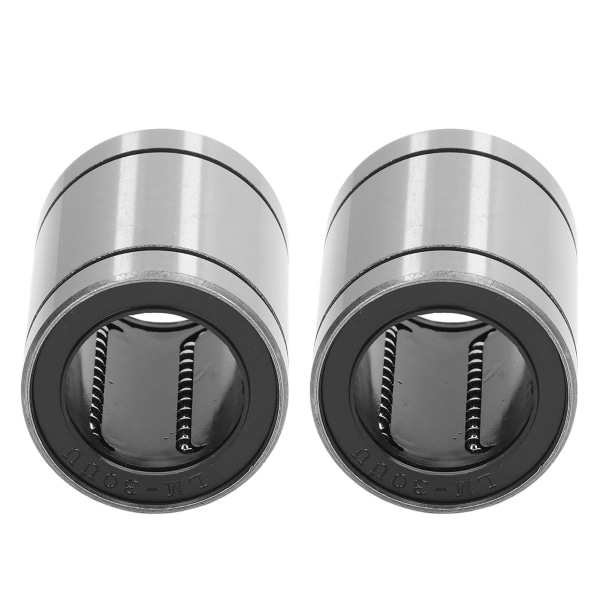 2 stk lineære sylindriske bevegelses kulelager LM30UU lager for 3D-skrivere CNC-maskiner
