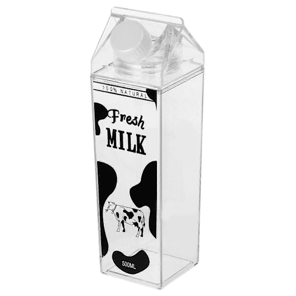 500ml Tryckt Mjölkflaska Praktisk Förvaringsbehållare Mjölkförvaringsflaska