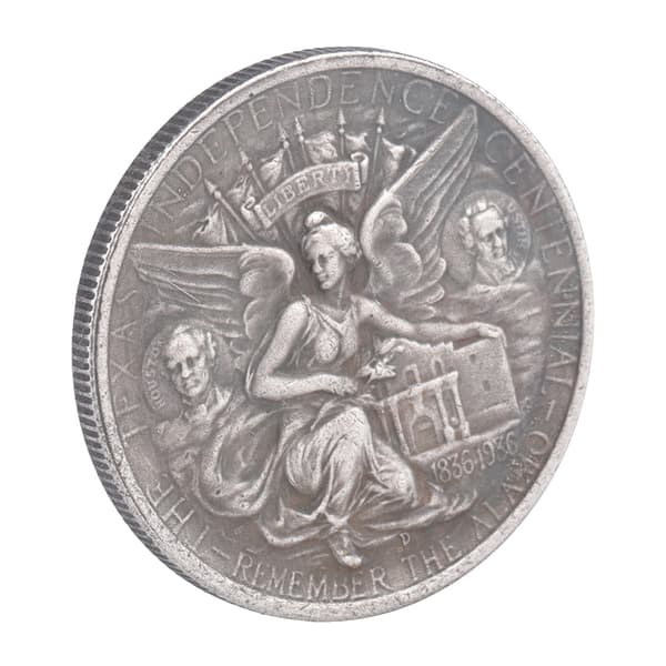 USA 1936 D Texas Messing Sølv Dollar Vintage Mindesmønt