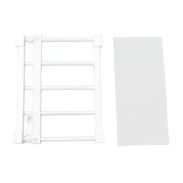 Spenningsstang Hylle 14,2 Tommers Bredde Spikerfri Utvidbar Oppbevaringshylle for Skap Garderobe 38 til 55 cm / 15 til 21,7 tommer
