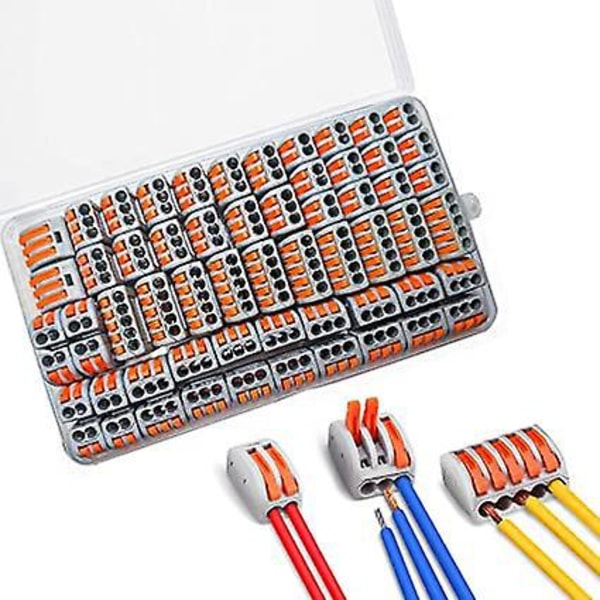 Elektriske Koblinger, 60 Stykker Koblingsterminaler med Joystick, for Solid, Flerkordet og Fleksibel Ledning