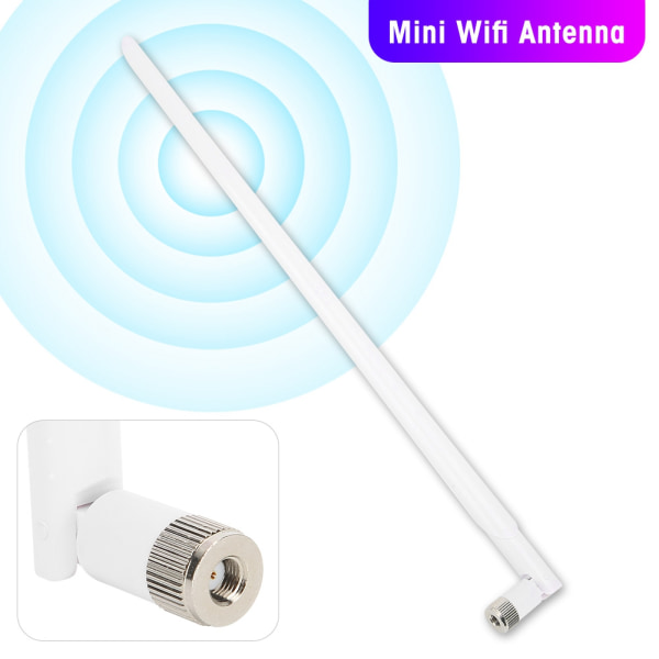 Ruter Omnidirectional Antenne 10dBi White Network Card 2.4G Wifi Signal Booster