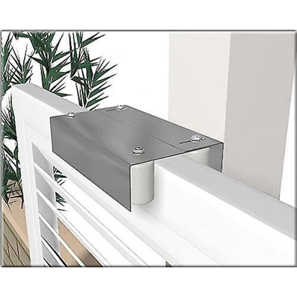 Nylonglidplatta - 40 x 60 - 2 Enheter - Fästning med Gängstång - Oliva eller Styrrulle för Skjutgrind, Skjutdörrsguide eller andra applikationer.