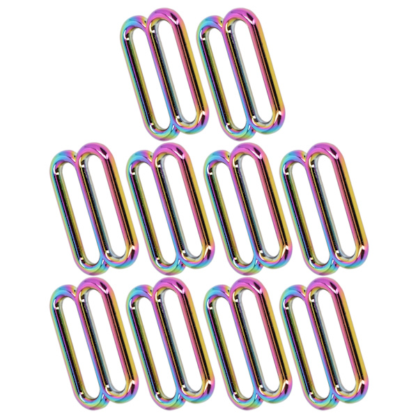 10 stk. 8-formet spænde i forskellige størrelser - Metal - Enkel betjening - Fint håndværk - Justerbar spænde 32 mm/1,3 tommer