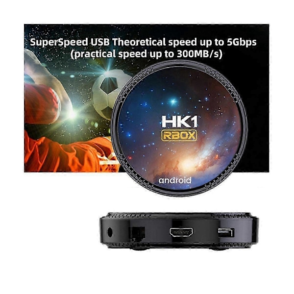 W2T Set-Top Box Android S905W2 Core ARM A35 Dual WiFi+Bluetooth AV1 Internet TV Box Röstfjärrkontroll E