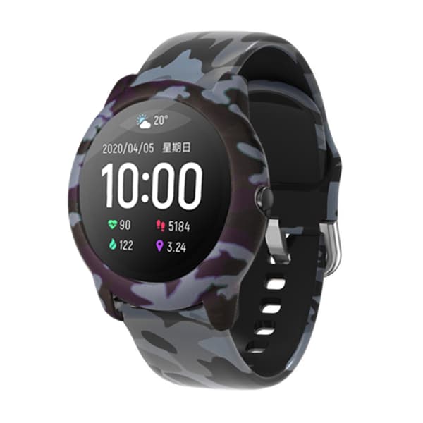 Etui og silikone udskiftningsrem kompatibel med Solar LS05 Smart Watch