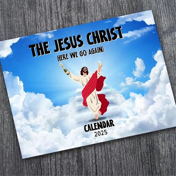 Jesus Kristus Kalender 2025 Kristet Dekorativ Väggkalender