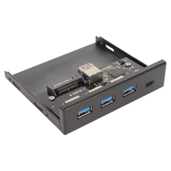 USB 3.0 Frontpanel Hub 3.5in 4 Portar 6Gbps Stabil Plug and Play Optisk Enhet Frontpanel för Stationär Moderkort