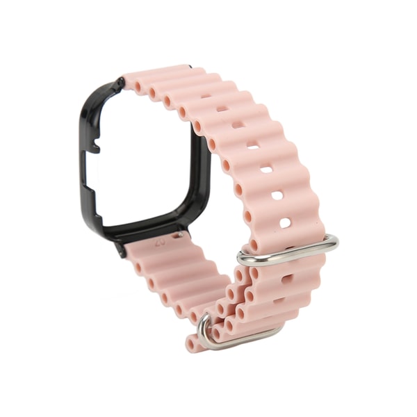 2 i 1 watch Case Silikon justerbart case för Redmi Watch 3 Pink