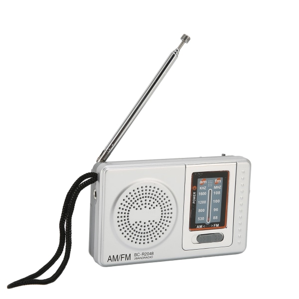 Bærbar radio DSP-brikke AM FM-transistorradio med innebygd høyttaler for hjemmereiseunderholdning Arbeidsnød