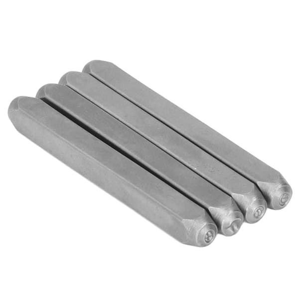 4 st metallstämpling Premiummetall Hög hårdhet Slitstarka metallstämplar för plast läder smycken
