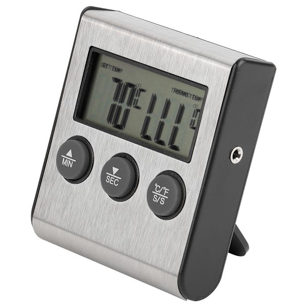 BBQ-termometer Köttmatlagning Sondtermometer med Timer Temperaturmätningsverktyg