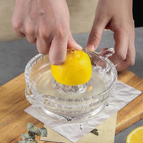 Glas Citronpresser med Håndtag og Dobbelt Dysespids