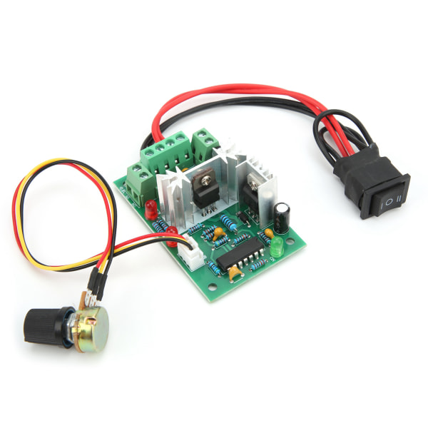 DC-motorhastighetskontrollmodul PWM-justerbar omkopplare CW CCW-styrenhetsdrivrutin DC10V/12V/24V/36V