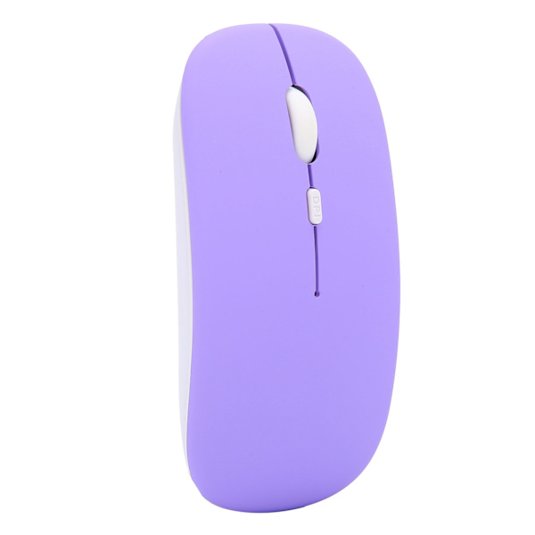 Trådløs mus Smart Mini Bærbar 3 Speed ​​DPI Justerbar Trådløs Mus til Office Laptop Computer Tablet Lilla Frosted Single Mode