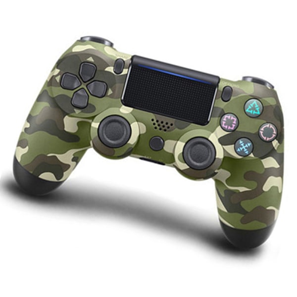 Kablet Gamepad Joystick Fint Håndværk Følsom Hurtig Wired Game Controller til PS4 Game Console OD Grøn Camouflage