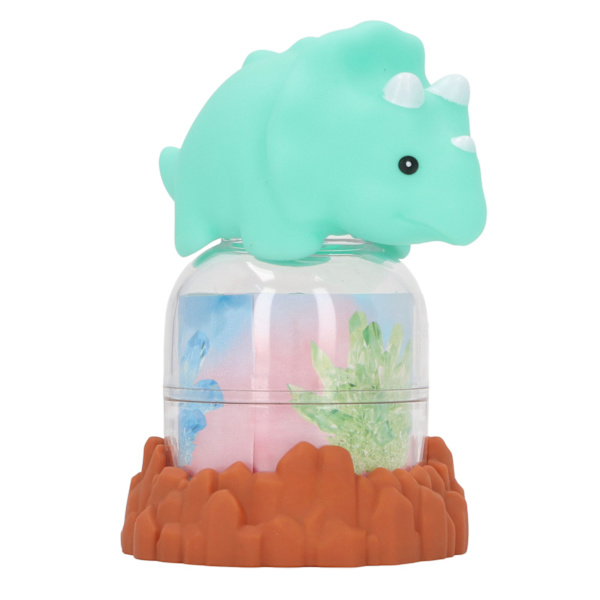 Barn Rhinestone Odlingssats med Ljus Dinosaur Dock Rhinestone Odling DIY Making Experiment Science Kit Leksak Grön