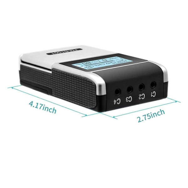 Tens Ems Muskelstimulator 15 Lägen 4 Utgångar 8 Pads Smärtlindring Elektrisk Puls Impulsmassage Maskin Elektroterapimaskin -DGJR