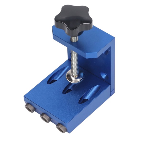 Pocket Hole Jig Oblique 9mm Borrguide Borrpositioneringsfixtur Verktygssats Kit för Träbearbetning