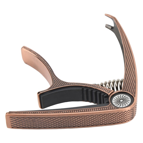 6-strenget akustisk Capo Højstyrke Metal Universal Electric Guitar Capo for Performance rødt kobber
