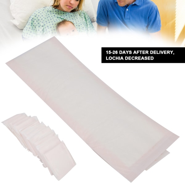 Barselshygiejnebind åndbar bærbar postpartum Barsel Lochia PadsS (12 stk)