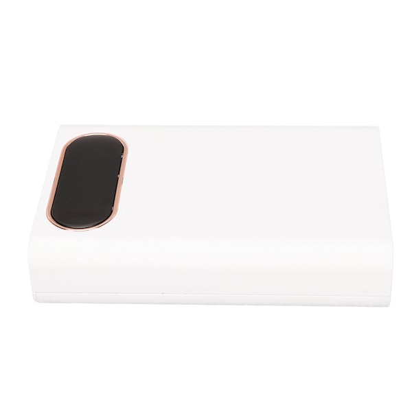 Powerbank-fodral för 4 st 21700-batterier Plast DIY Powerbank-lådsats Snabbladdning 22,5 W Batteriladdningsfodral Vit