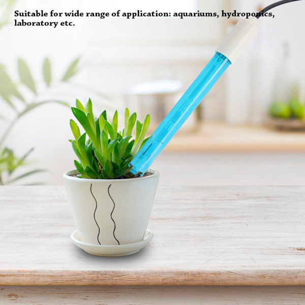 Akvarie Hydroponisk Elektrode PH Monitor Sonde Smart Sensor Digital Måler BNC-kontakt