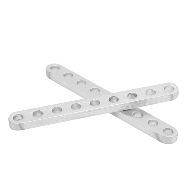 1 par 3102-0009-0072 flat bjelke 9 hull 4 x 8 x 72 mm tilbehør til robotstruktur