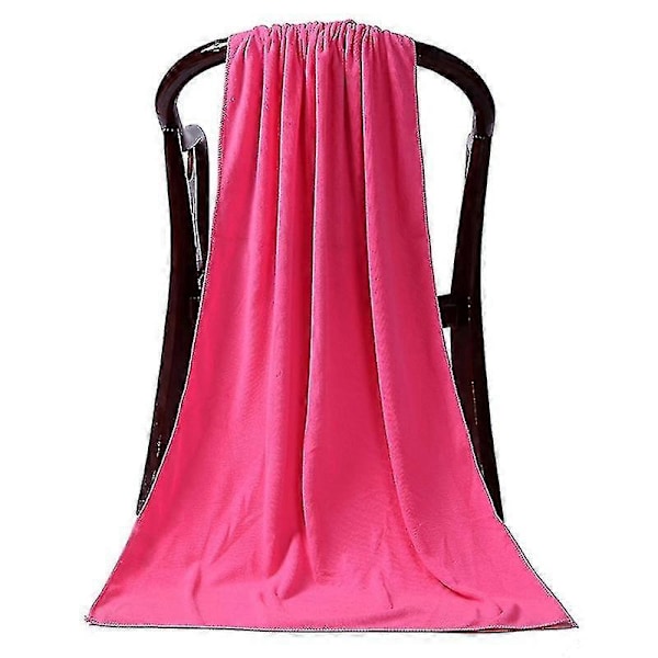 80 X 180cm Stor Absorberande Sim Sport Badhandduk Lakan Rosa-671554