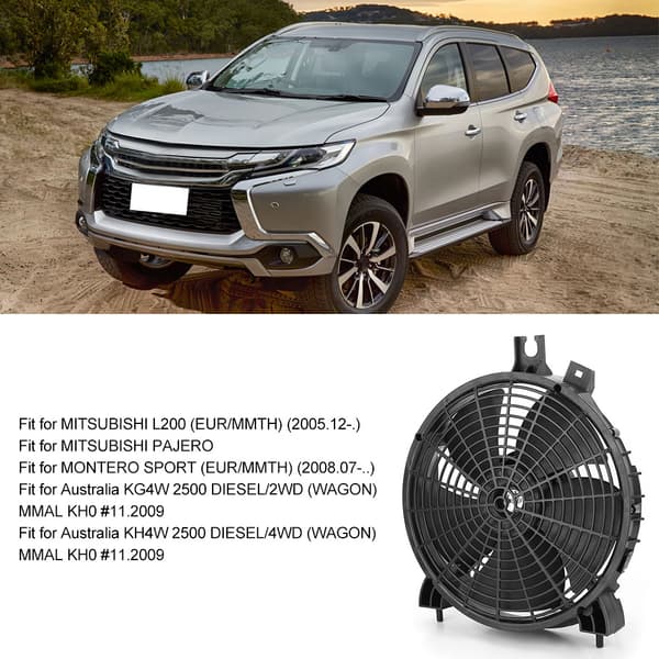 Elektrisk kondensorfläkt för luftkonditionering, passar till MITSUBISHI MN123607