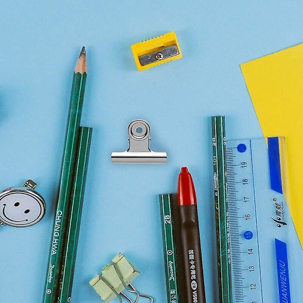 Bulldog Teräksiset Metallipidikkeet 31 mm Paperinipistimet 24 KPL