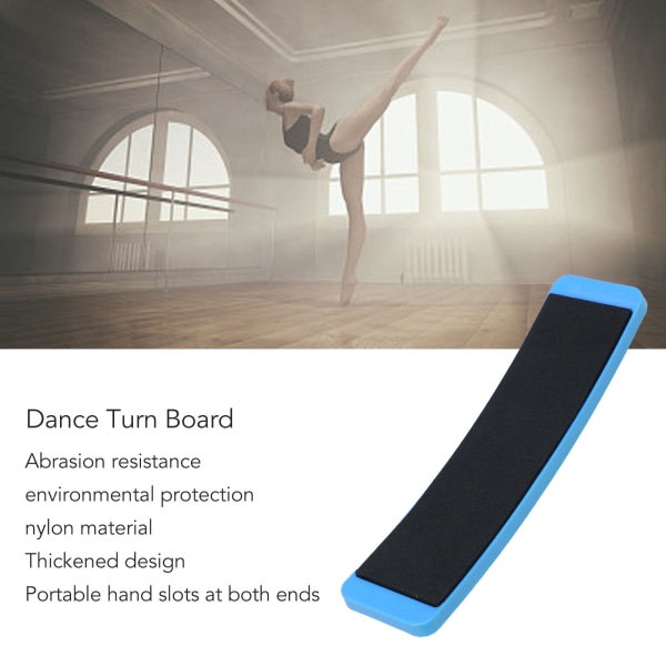 Dance Turn Board fortykket design Let at bære nylonmateriale Ballet Balance Drejebræt til Vristformning Blå