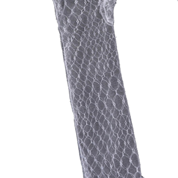 Beige bröllopshandskar bekväma andningsbara eleganta fashionabla enkellager mesh garn mesh handskar beige lång typ